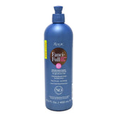 Roux Fanci-Full color rinse bottle showing instant gray coverage and shine.