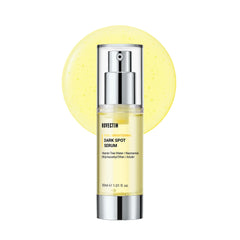 ROVECTIN Vita Dark Spot Serum bottle close-up showing lightweight hydration for sensitive skin