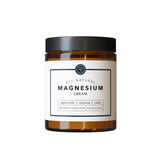Rowe Casa Organics magnesium cream texture closeup demonstrates smooth, hydrating skin feel.