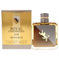 Royal Copenhagen 1775 Monarch Men EDT bottle with pour for quick refreshment
