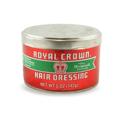 Royal Crown Hair Dressing 5oz jar pack4 adds shine and smooths ends for easier styling.