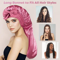 ROYBENS long bonnet silk texture closeup emphasizing softness