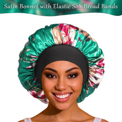 ROYBENS satin bonnet four-pack colors shown for versatile styling.