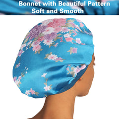 ROYBENS satin bonnet highlights moisture-friendly satin reduces friction for smoother sleeping hair