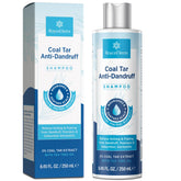 RoyceDerm Coal Tar Shampoo bottle front view showing medicated formula for scalp relief.
