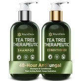 Roycederm Tea Tree Shampoo bottle front for soothing scalp comfort.