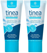 Roycederm tinea-versicolor-treatment bottle demonstrates targeted fungal skin care for common discoloration and may help soothe itching.