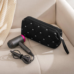 RSRSLEII travel bag open wide for quick access to styling tools.