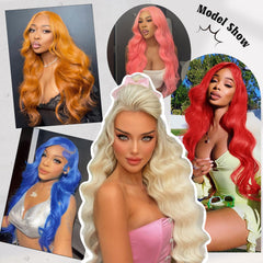 Ruaswey 613 blonde lace front wig with HD lace front blends with skin
