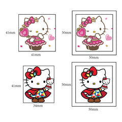 RUBANG Hello Kitty tattoo designs featuring cute kawaii characters for school activities