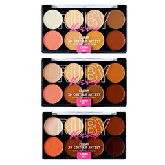 Ruby Kisses 3D Cream Contour Set palette inside for versatile sculpting and seamless blending.