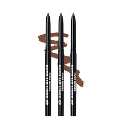 Ruby Kisses Auto Lip Liner Espresso 3-Pack outer-tube packaging for easy storage and travel