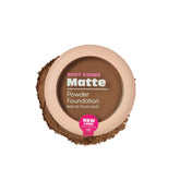 Ruby Kisses Matte Powder Foundation Honey Brown compact-mirror for quick touch-ups on the go.