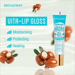 Ruby Kisses Vita-Lip gloss being applied for smooth, hydrated lips