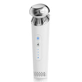 Ructmou Eye Care Wand in cold therapy mode helping reduce under-eye puffiness.