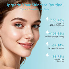 Ructmou Face-Neck-Eye Massager pictured as a portable spa-grade tool for home use.