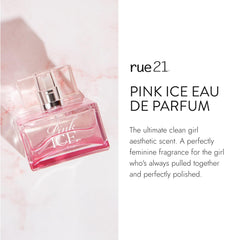 Rue 21 Pink Ice cap close-up—sleek design complements a carefree, optimistic vibe.