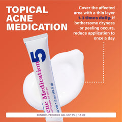 Rugby Laboratories benzoyl peroxide gel close-up showing greaseless formula for easy blending.