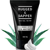 RUGGED & DAPPER Age Defense moisturizer jar delivers long-lasting hydration for daily use.