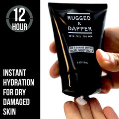 RUGGED & DAPPER botanical hyaluronic acid ingredients nourish skin with moisture.