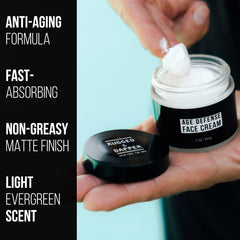 RUGGED & DAPPER hyaluronic acid ingredient illustration highlights deep hydration