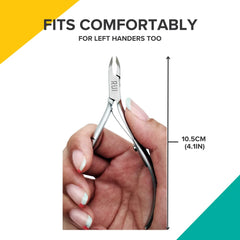 Rui Smiths cuticle nippers 4mm jaw for clean, tiny cuticle corners.