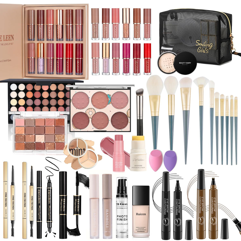 Ruicen makeup kit full-set packaging shows gift-ready presentation for beginners
