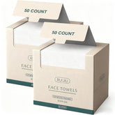 RUIJIU disposable face towel large 10x12 open box for easy skincare routines.