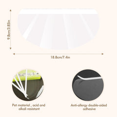 Ruizaua clear face shield packaging shows ready-to-use protection and convenience.