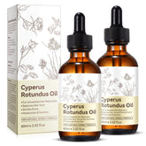 Rulviou Cyperus Rotundus Oil bottle front shows hair growth reduction potential.