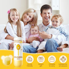 RUNBEN Kids Lip Balm fragrance-free label communicates gentle care.