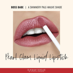 Runway Rogue Pearl Glam metallic pale-mauve swatch highlights silver-gold shimmer