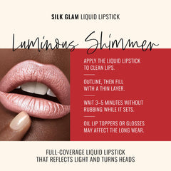 Runway Rogue Silk Glam Lipstick Trophy Wife applicator tip ready for clean lip line