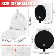Ruppence foldable design keeps the shower foot rest compact for easy storage after use.