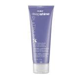 RUSK PlatinumX Lusterizer bottle closeup showing shine-boosting formula.