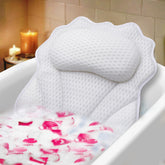 RUVINCE Bath Pillow headrest ergonomic supports neck for a comfortable soak.