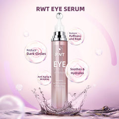 RWT caffeine eye serum targets dark circles with refreshing brightening effects.