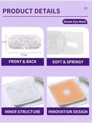 RyanDesign steam eye mask self-heating design delivers 30 minutes of soothing warmth.