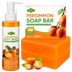 RYH Persimmon Soap Bar Duo Pack shows two bars for daily odor control