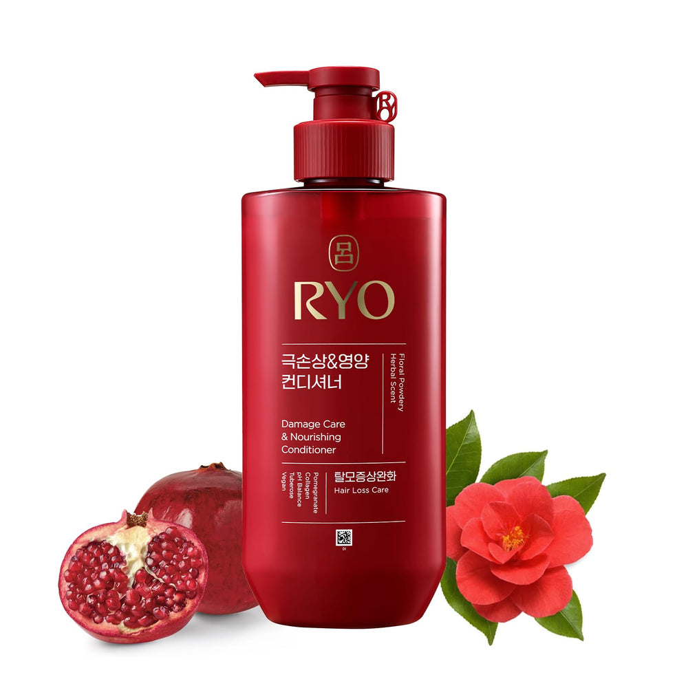 Ryo Damage Care Nourishing Conditioner bottle front for smoother, moisturized hair.