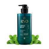 RYO Deep Cleansing Shampoo bottle label showing clean branding and oil-control promise