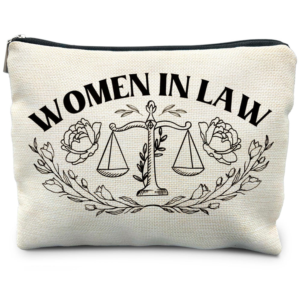 RYYCDOI lawyer makeup bag with scales of justice design for organized essentials