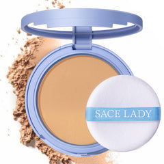 SACE LADY face powder compact delivering matte finish and even coverage for daily wear