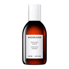 SACHAJUAN Moisturizing Shampoo bottle shown for hydrated hair health.