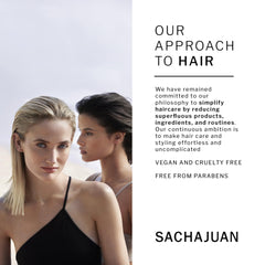 SACHAJUAN styling cream bottle for curly hair defines texture and smoothness.