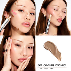 Sacheu Liquid Contour Stay-N swatch reveals buildable color for subtle to bold looks