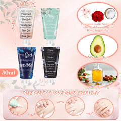 Sacubee Bible verse hand cream cherry-blossom fragrance promotes mood-lifting moisture throughout the day