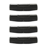 Sacumea foil blade 4pc pack front view emphasizes long-lasting sharpness.