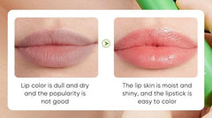 Sadoer lip balm application closeup showing smooth non-greasy finish