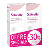 Saforelle Gentle Cleansing Care bottle front supports gentle daily intimate hygiene.